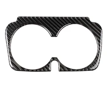 Car Styling Carbon Fiber Water Cup Holder Frame Trim Sticker For Mercedes Benz C Class W205