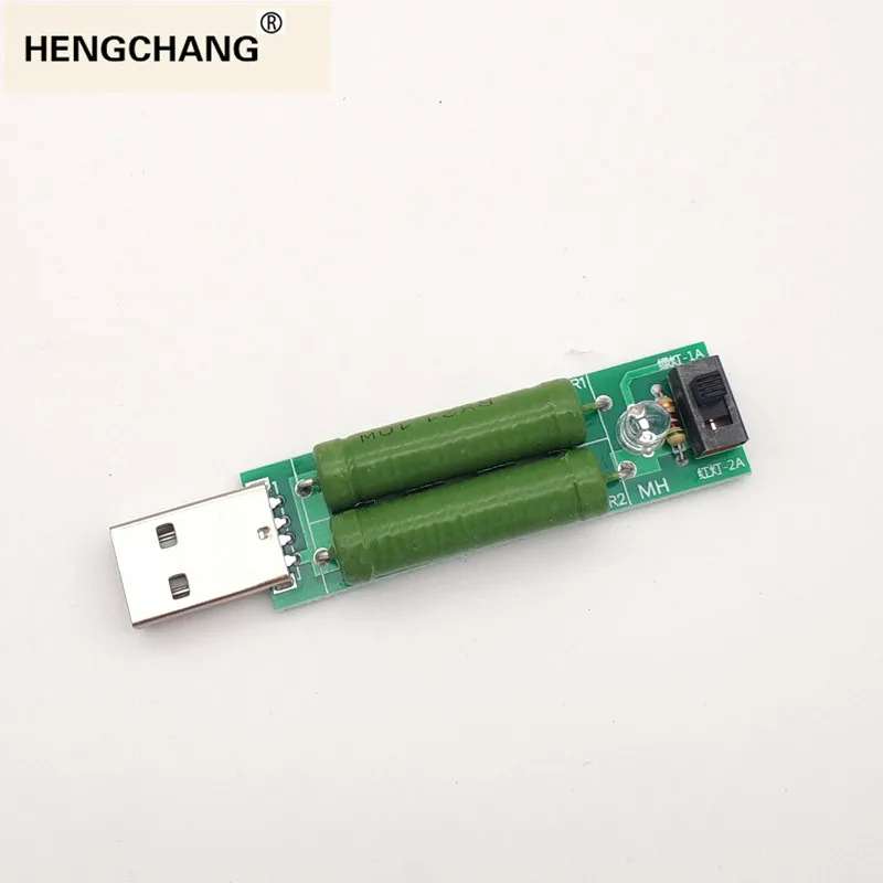 Мощность Bank старения модуль 2A 1A с переключателем мини USB сопротивления нагрузки