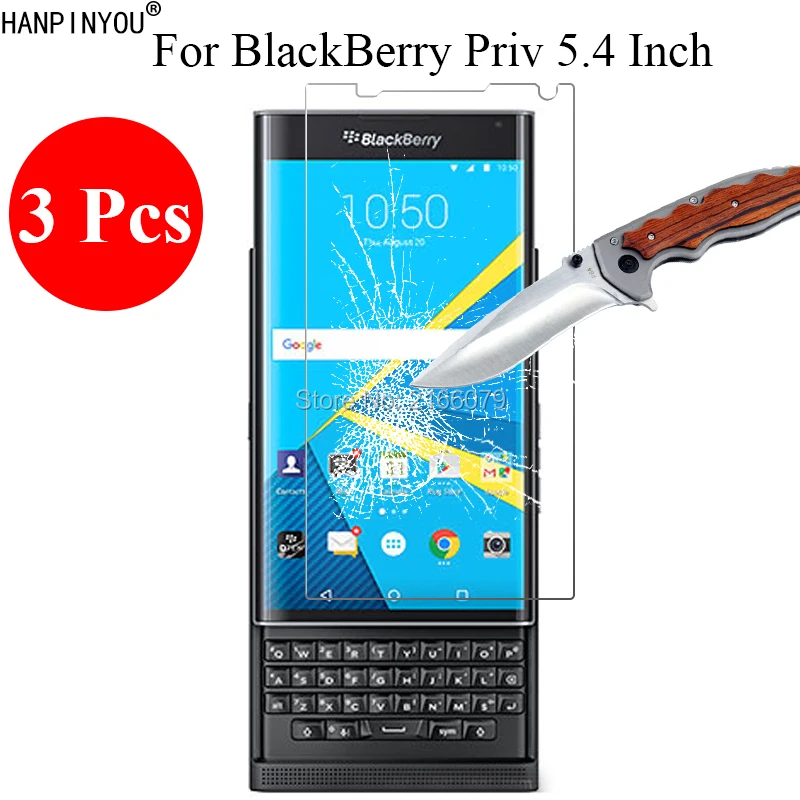 3 шт./лот новинка 9 H 2.5D закаленное стекло защита для экрана BlackBerry Priv STV100 1 5 4 дюйма