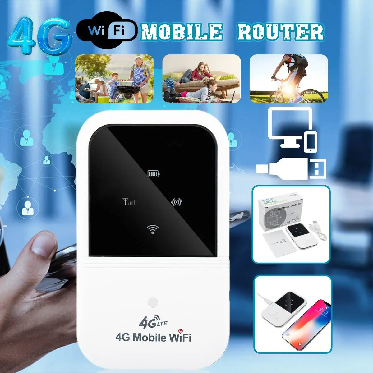 

LEORY A800 4G Wifi Router mini router 3G 4G Lte Wireless Portable wifi Mobile Hotspot Car Wi-fi Router
