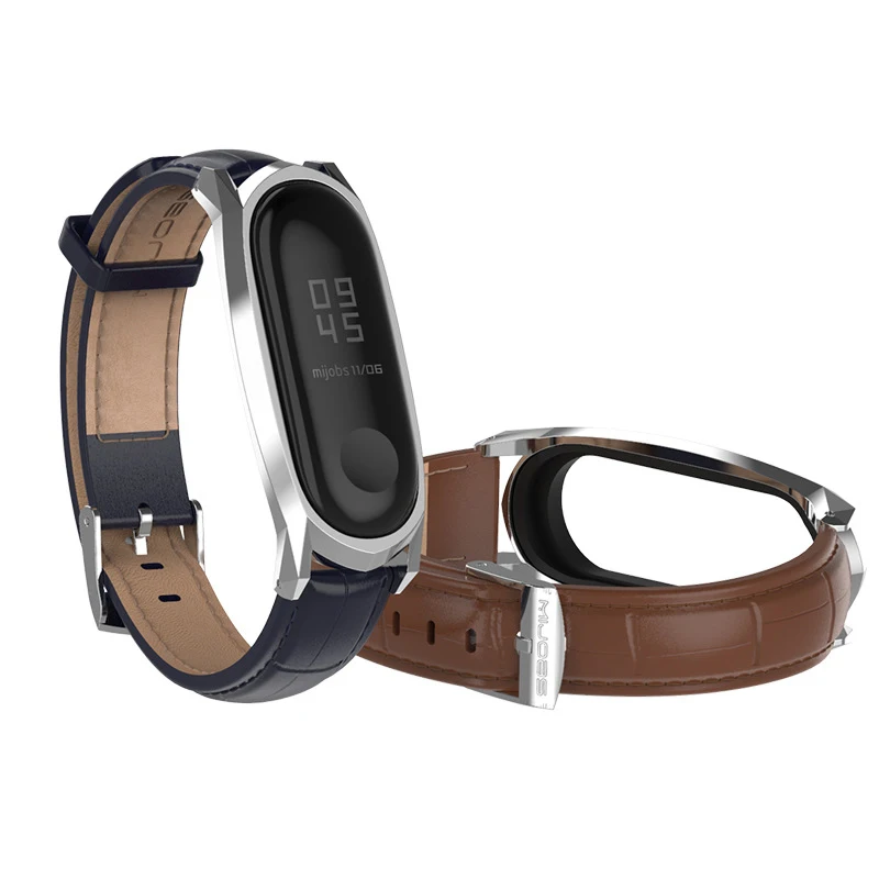 

High Quality Leather Watch Strap for Xiaomi Mi band 4 3 Smart Watch bracelet Replacement Watch Band Smartwatch Accessory Unisex