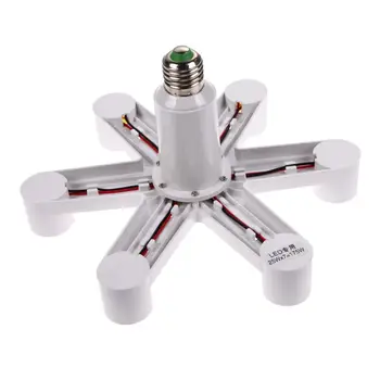 

1 To 7 e27 Lamp Holder E27 Socket Base LED Lamp Light Socket Base Bulb Splitter Holder Converter