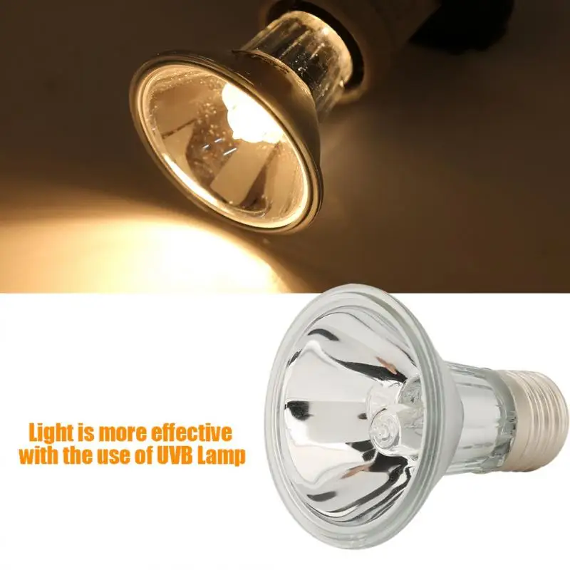 

1pc UVA UVB terrarium Reptile Halogen Full Spectrum Basking Bulb Spotlights Warm Basking Light 220v E27 new