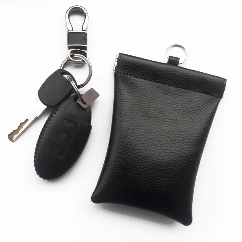 

1 Piece Car Key Signal Blocker RFID Shielding Case Keyless Entry Fob Bag Black New