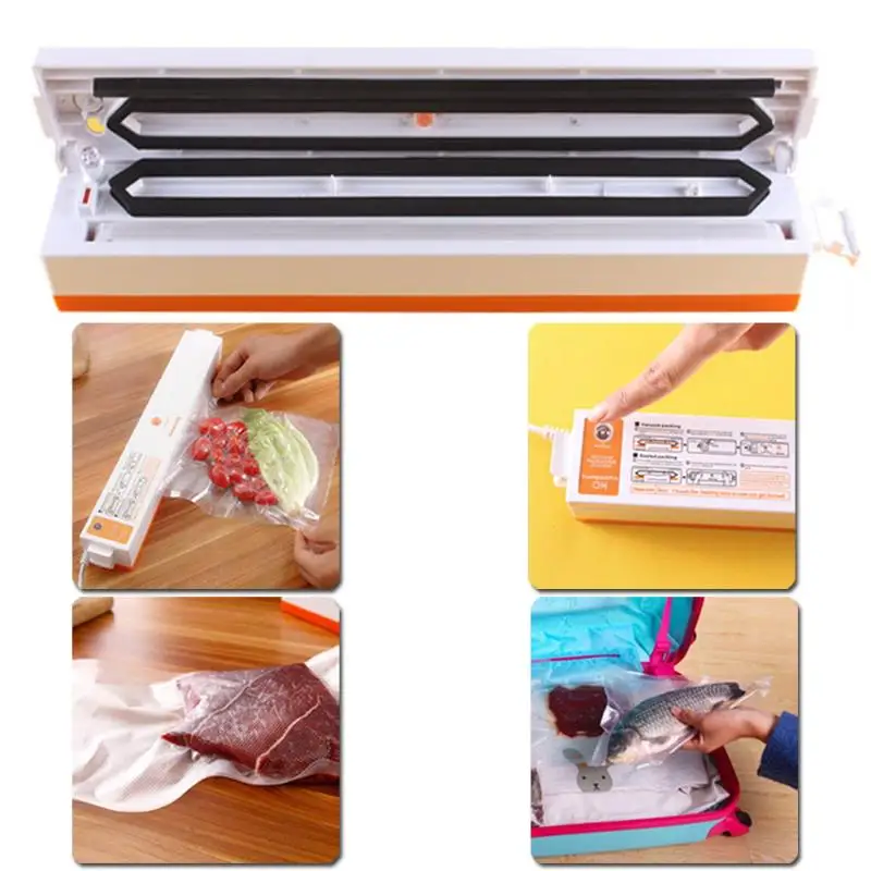 

220V Household Food Vacuum Sealer Packaging Machine Vacuum Food Sealing Machine Vacuum Sealer Packer can be use for food saver