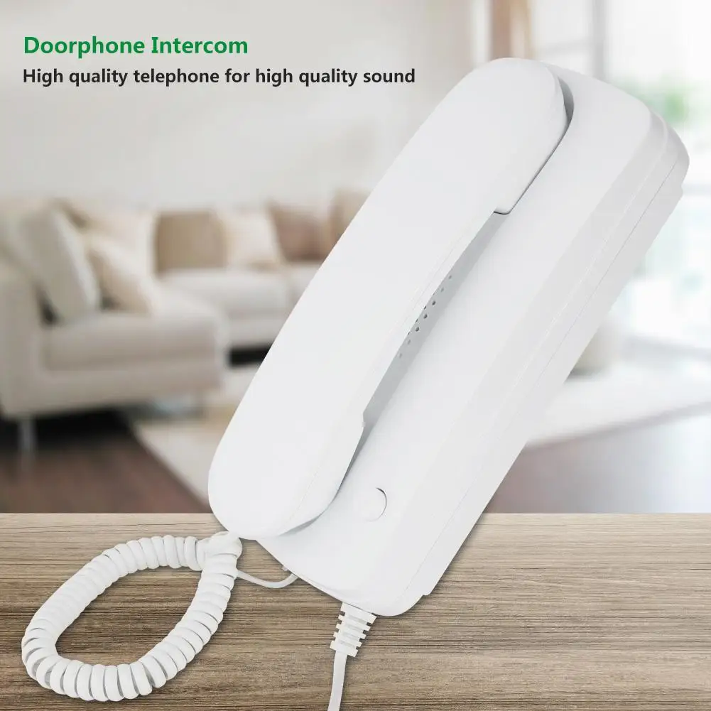 

Two Way Household Non-visual Wired Elevator walled Doorphone Intercom Audio 220V EU Plug on Sale