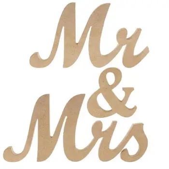 

Vintage Style Mr & Mrs Wooden Letters for Wedding Decoration DIY Decoration