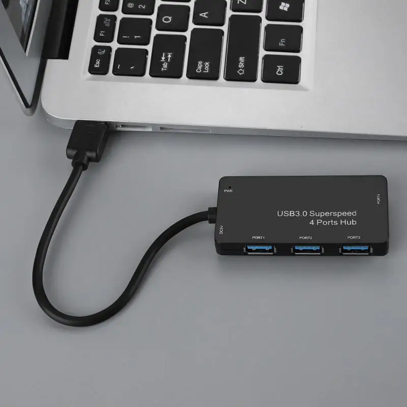 Смарт 4 портовый USB3.0 концентратор одновременное зарядное устройство Быстрая