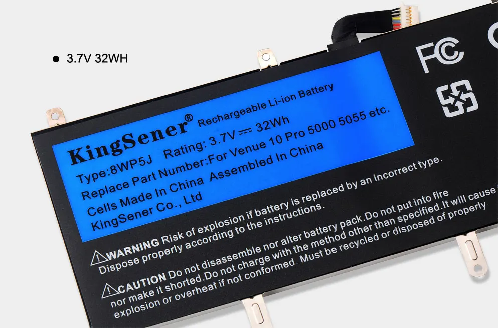 Аккумулятор KingSener 08WP5J 8WP5J для ноутбука Dell Venue 10 Pro 5000 5055 69Y4H 3 7 в 32 Втч бесплатная