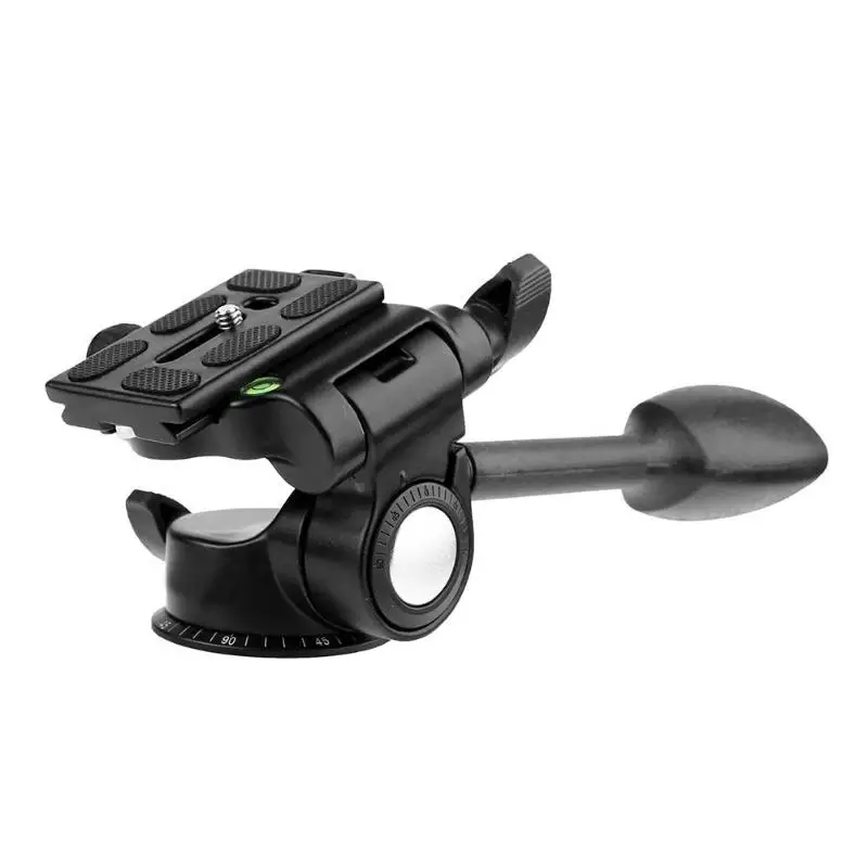 

Camera Single Handle Aluminum 3-Way Fluid Rocker Arm Video Tripod Ball Head