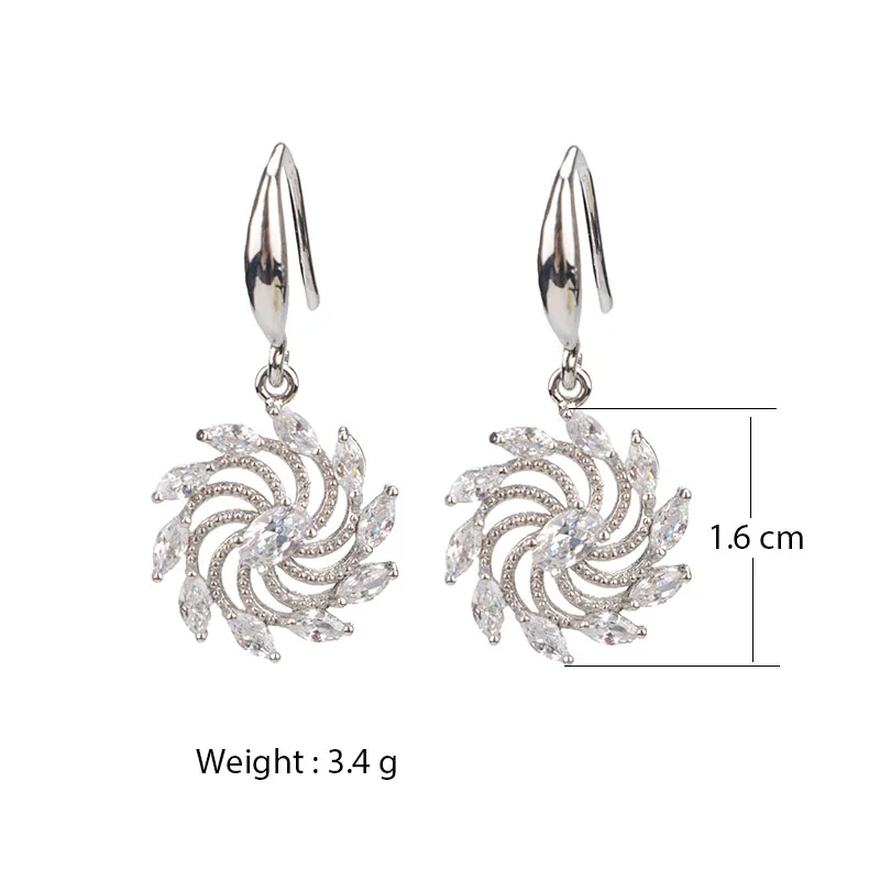 

ZI.SEN Handmade Long Drop Earrings Retro Rhinestone Pendant Oorbellen Silver Color For Women Geometric Phoenix Dangle Earrings