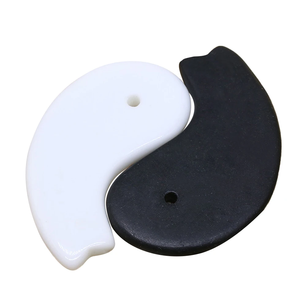 2 шт. Guasha Board Yin Yang ручной работы Beauty Tai Chi массажер для лица пластина массажа