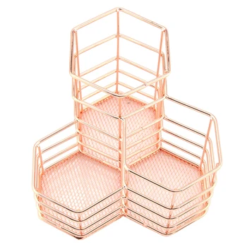 

Wire Stripes Pencil Pen Holder Round Iron Mesh Pen Pencil Cup Desk Stationery Office Organizer Set Gift for Students