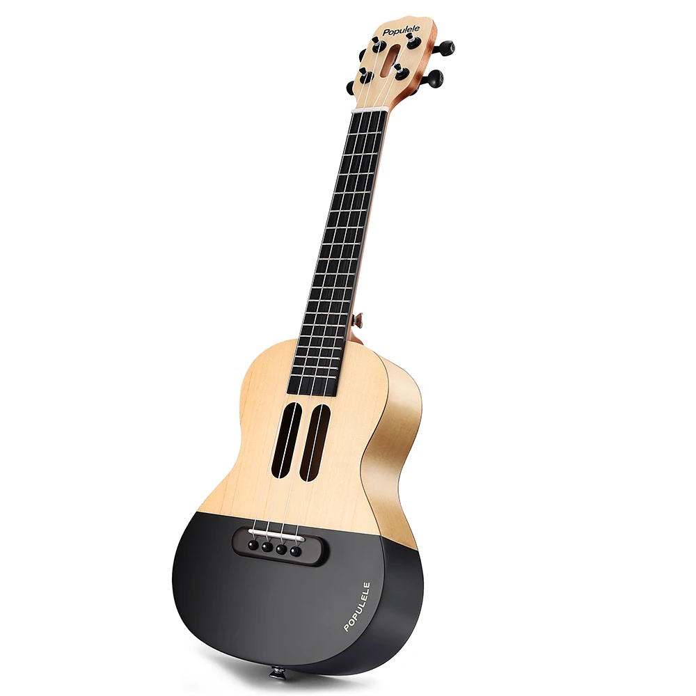 Educational Populele 23 inch APP LED Bluetooth USB Led Light Intelligent Switch Smart Ukulele Gift for Beginners 1pc