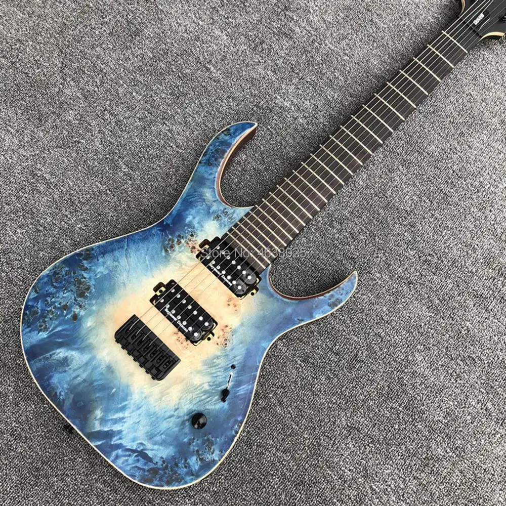 

Top Quality 7 Strings Duwell Guitar, BlackHardware Guitar,Ebony Fretboard,Free Shipping