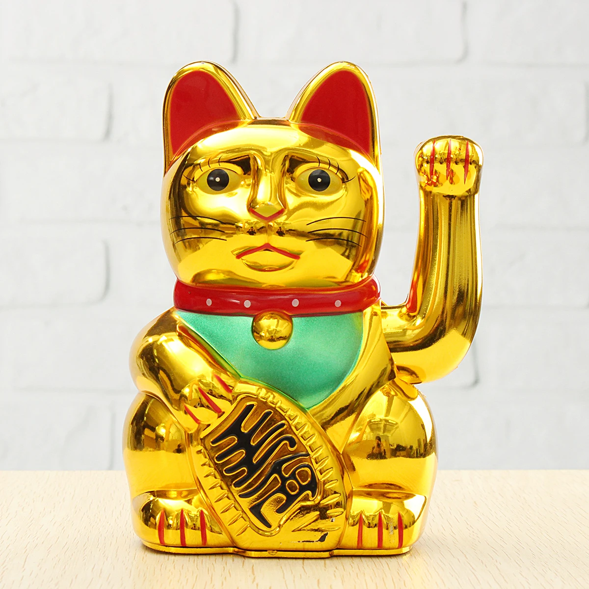 

Chinese Fortune Wealth Lucky Waving Cat Beckoning Maneki Neko Money Lucky Cat Feng Shui Craft Home Office Decoration Ornaments