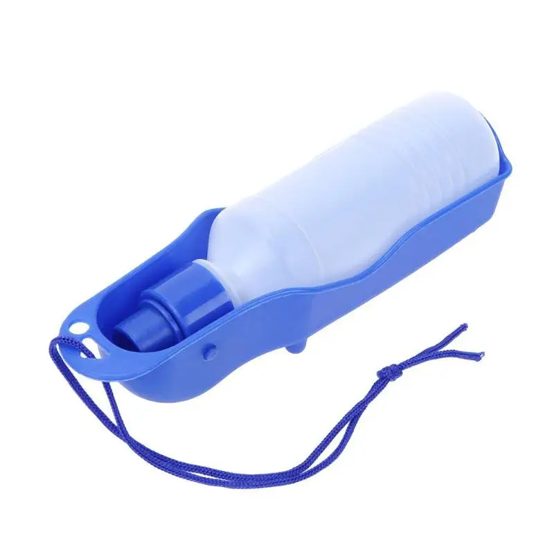 

250ml Foldable Pet Dog Outdoor Drinking Water Bottles 2019 Hand Held Travel Puppy Dispenser Water Dogs Squeeze Water Bottle Pan