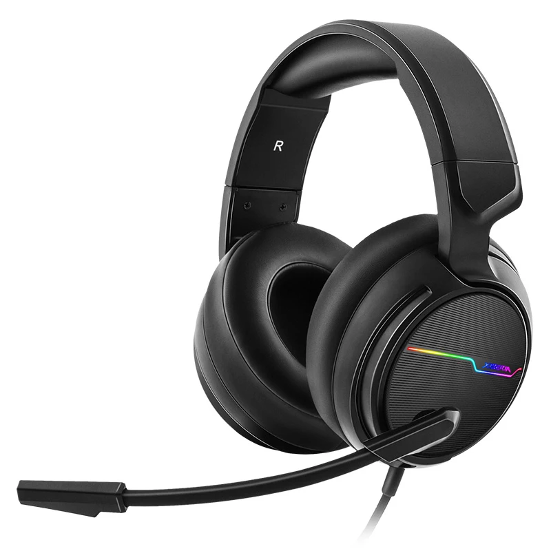 Günstige Xiberia V20U Pc Gamer Headset Usb 7,1 Surround Sound Gaming Kopfhörer Mit Mikrofon Faltbare Headset Einstellbare Kopfhörer
