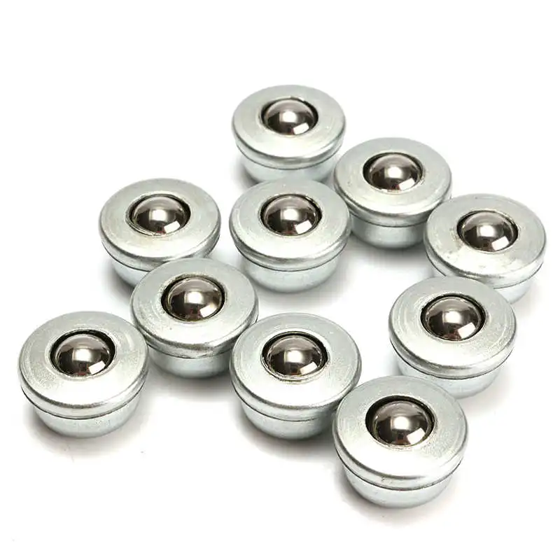 New 10pcs Dia 8mm 8H Ball Metal Transfer Unit Conveyor Roller Bearing