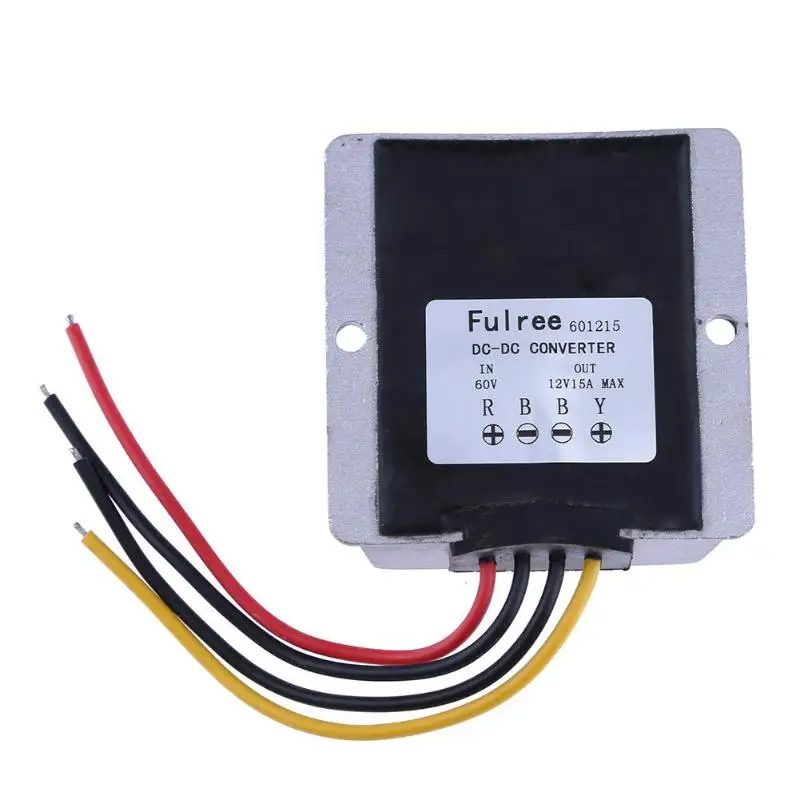 

Waterproof 60V to 12V 5A DC-DC Step-down Power Converter Reducer Module E5M1