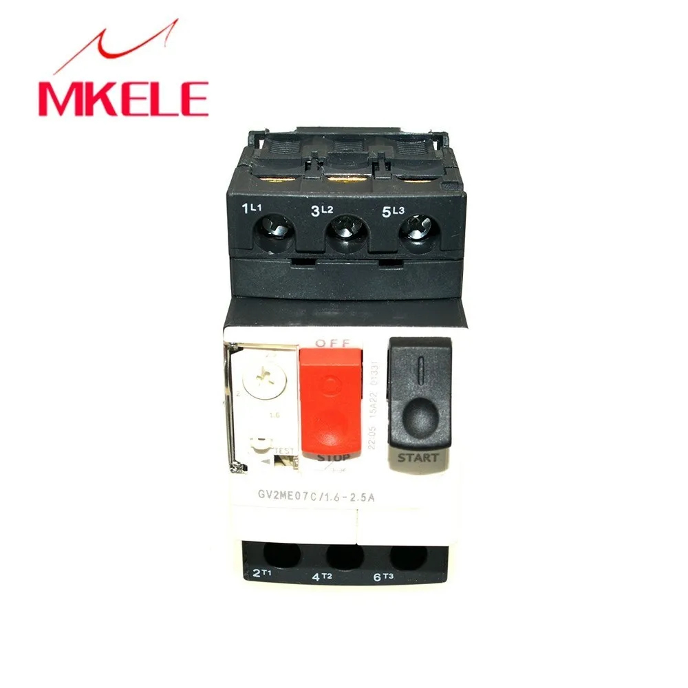 

GV2 Type Motor Protector GV2ME05/06/0708/10/14/16/20 Motor circuit breaker the overload,short circuit protection of the motor