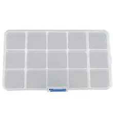 15 слотов портативный прозрачный ПП-пластик Рыбалка противоударный приманка коробка Рыбалка легкие принадлежности хранения Рыбалка ящик для принадлежностей