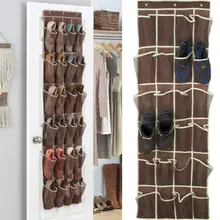 Прозрачная коллекция 24 кармана над дверью обуви накладные карманы на кровать FIRST-RATE