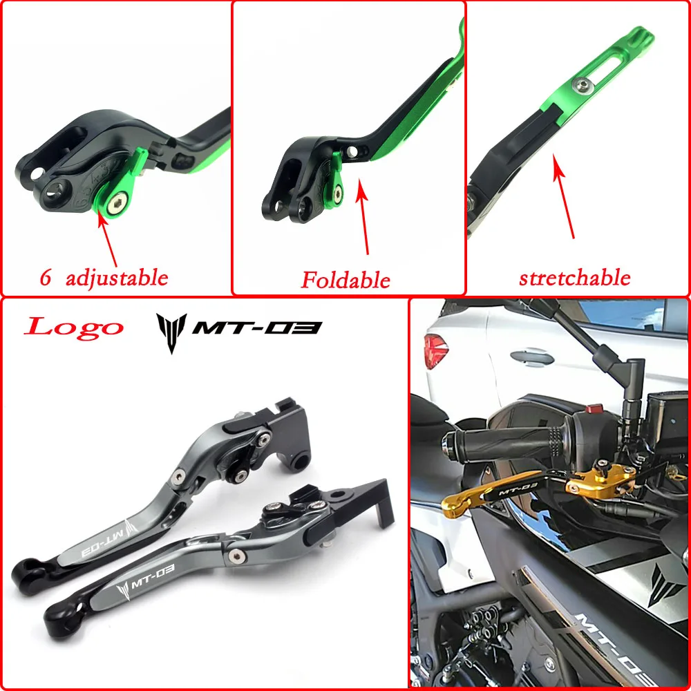 Для YAMAHA MT-03 MT03 MT 03 2006 2007 08 09 10 11 12 2013 2014 аксессуары для мотоциклов Складные