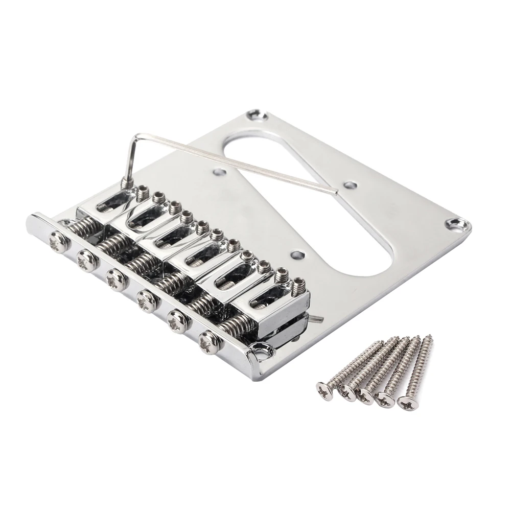 

GA368A Switch Control Plate Switch Knobs Fixed Tremolo Bridge For Fender Telecaster TL Electric Guitar Replacement Parts Silver