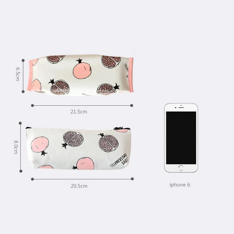 Милый пенал Kawaii кожаный холщовый новинка фруктовый для детей подарок девочек