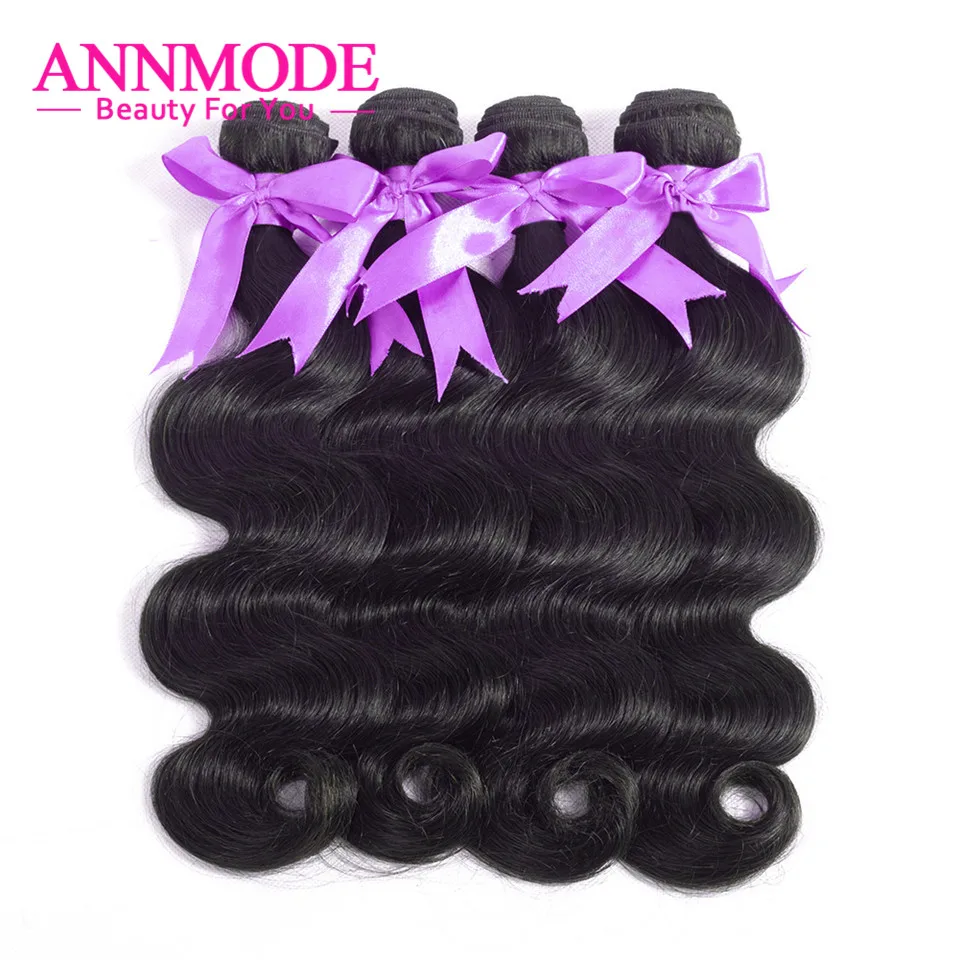 Annmode Hair Peruvian Body Wave Weave 3/4 Bundles Natural Color Remy Human Hair Extensions Free Shipping Annmode Hair Peruvian Body Wave Weave 3/4 Bundles Natural Color Remy Human Hair Extensions Free Shipping