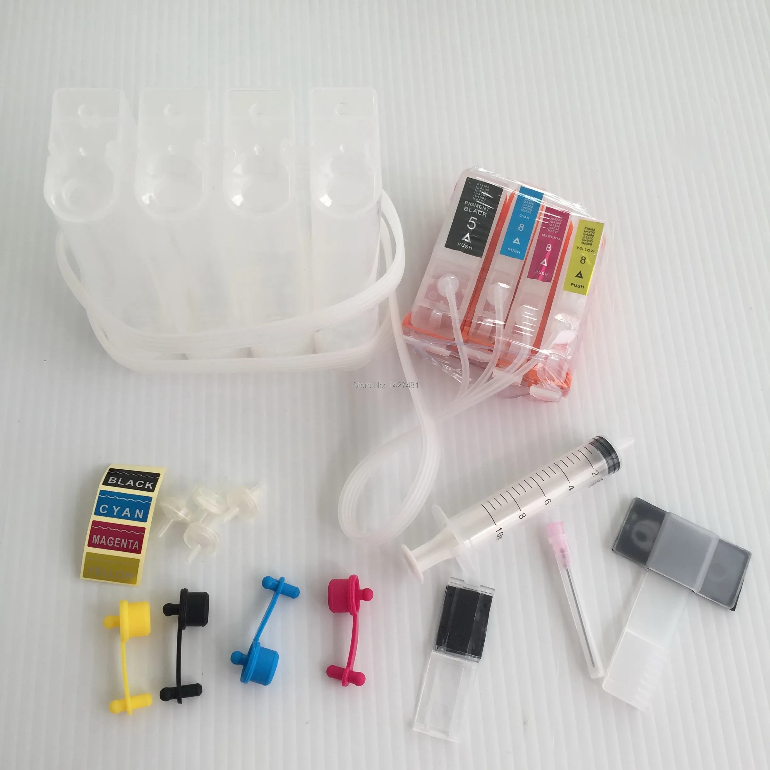 

YOTAT 4color CISS ink cartridge PGI5 PGI-5 CLI-8 for Canon PIXMA IX4000 IX5000 IP3300 IP3500 MP510 MP520 MX700 printer