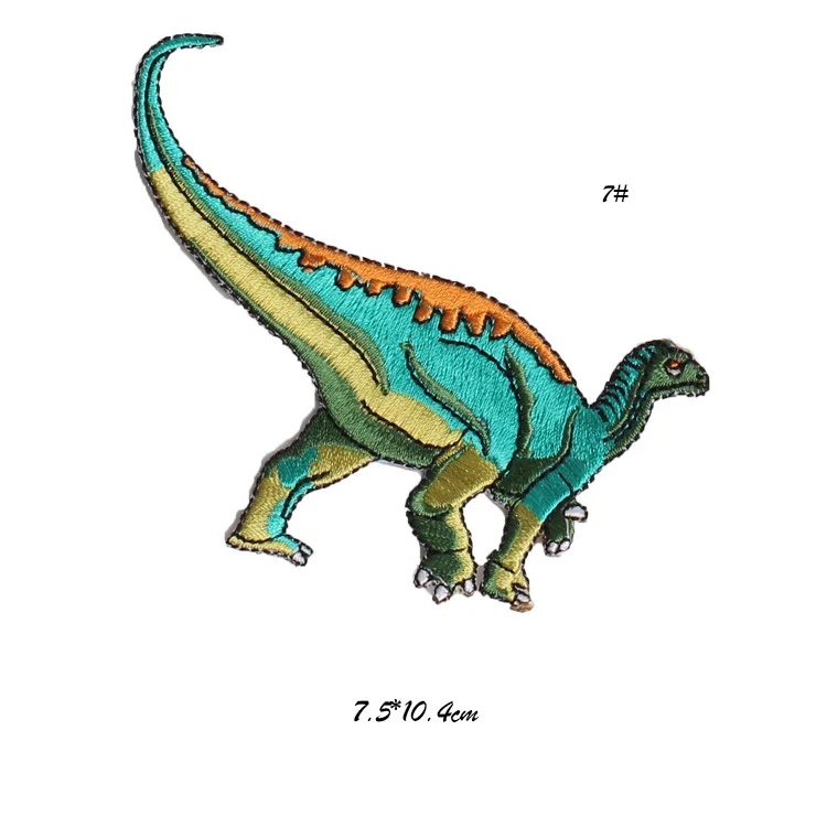 5 шт./лот Мультяшные Животные Динозавр вышивка патч для одежды утюг на патчи аппликация аксессуар «сделай сам» для ребенка SC4337