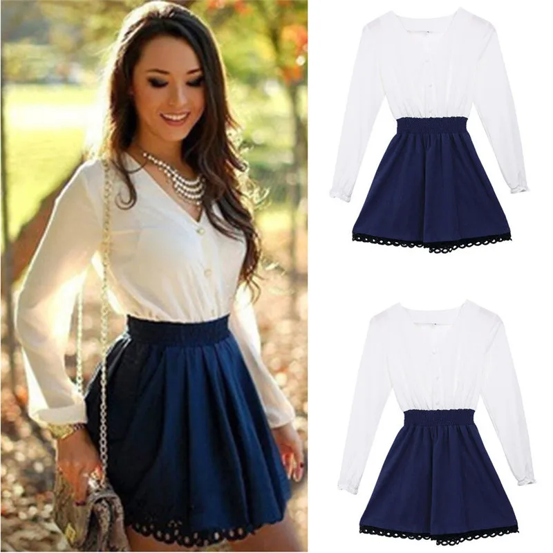

Women Summer Formal Business Dress OL Work Stretch Evening Slim Dresses Patchwork