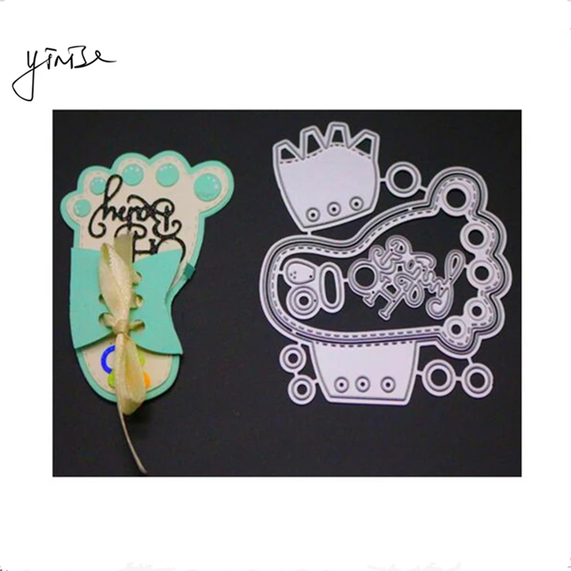 

VCD41 BABY FOOT CUTS Metal Cutting Dies For Scrapbooking Stencils DIY Album Paper Cards Decoration Embossing Folder Die CUT