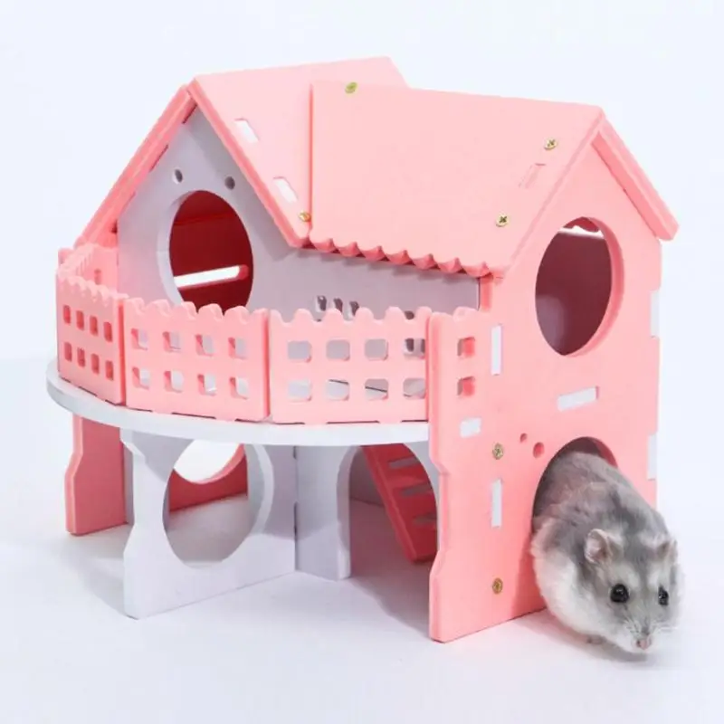 wooden mouse house