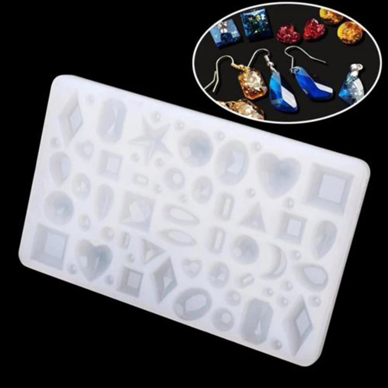 

Silicone Mold Geometric Pendant DIY Jewelry Making Earrings Necklace Crafts Tool