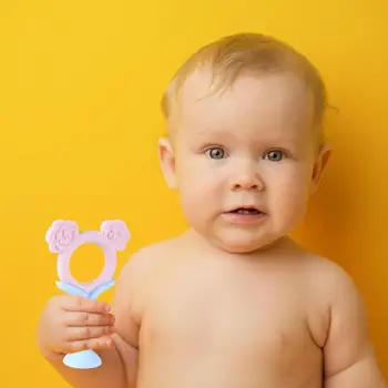 

Fashion Flowers Baby Teether Chewable Toys Silicone Teething Pacifier Kids Gifts For Newborn Baby Teethers Toys For Children