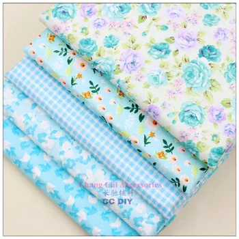 

1572158 , free shipping 50cm*50cm 5 color mix flowers Series cotton fabric,diy handmade patchwork cotton cloth, home textile