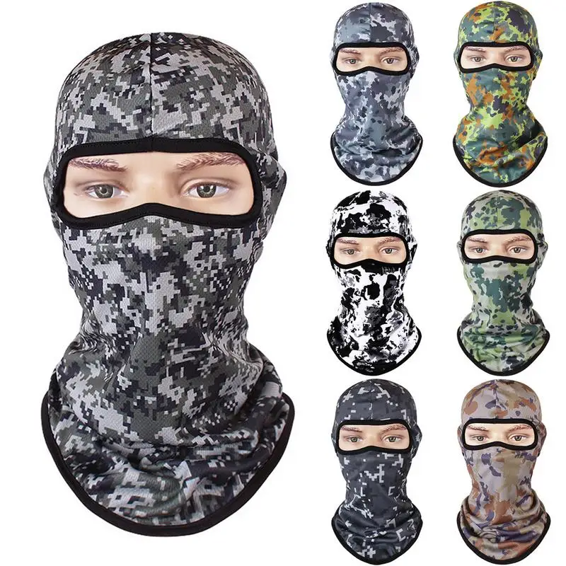 

Outdoor Camouflage Balaclava Full Face Mask Bicycle Hunting Cycling Army Bike Military Helmet Liner Tactical Paintball Hat