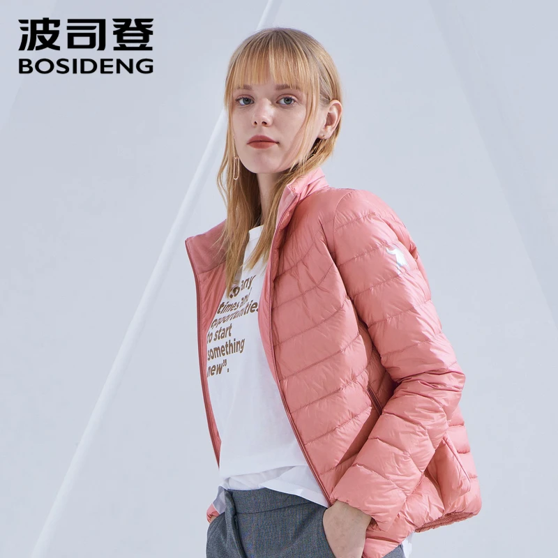 

BOSIDENG early winter down coat KongFu logo ultra light women down jacket high quality waterproof B80131502DS