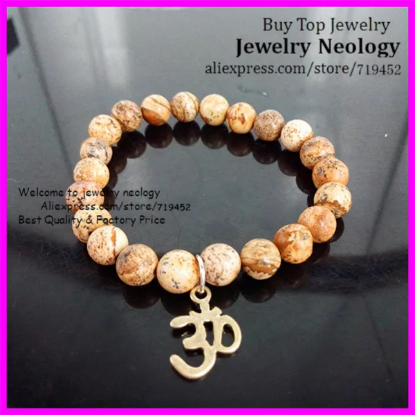 10pcs Lot Nature Stone Beaded Yoga Bracelets Earthy Colors Stretch 10pcs Lot Nature Stone Beaded Yoga