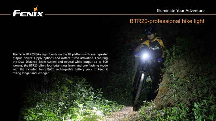  Wholesale Fenix BTR20 Cree XM-L T6 Neutral White LED 800 lumens with BA2B Rechargable Battery Pack  - 33015567959