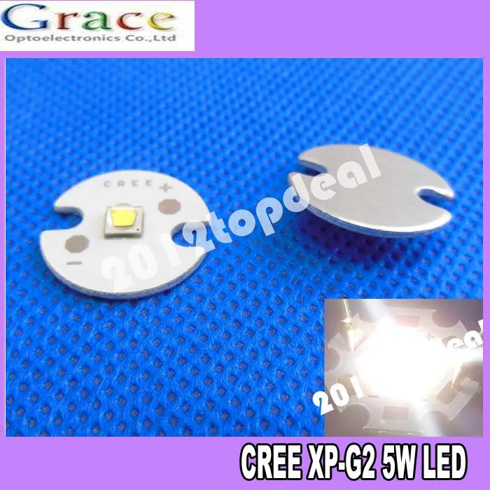 10 шт. Cree XLamp XPG2 XP-G2 R5 теплый белый холодный белый 1 W~ 5 W 3000 k 4000 k 6000 K 220LM светодиодный светильник на 16 мм Круглый печатной платы