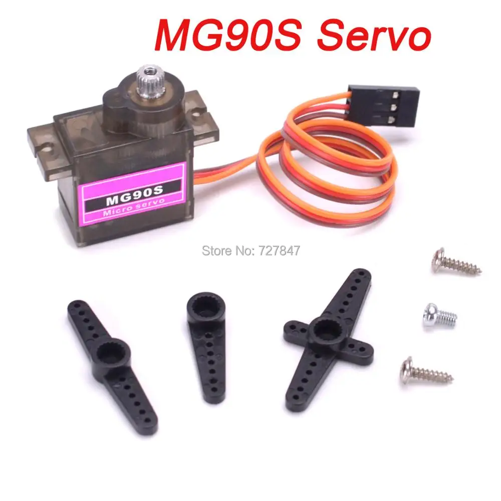

1pcs MG90S Metal Gear RC Micro Servo 9g MG90S for Trex 450 RC Robot Helicopter