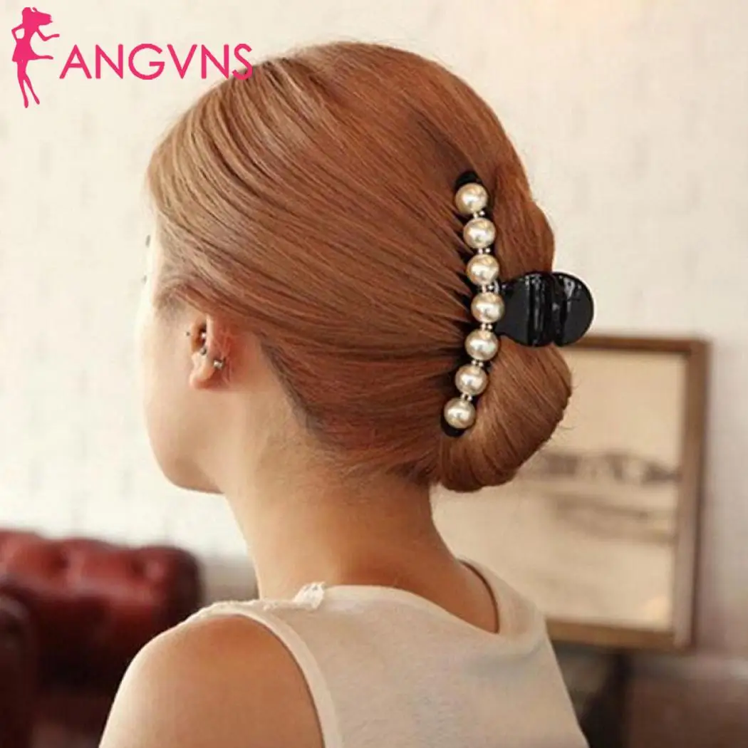 

Pearls Headwear Ornaments Hairpins Hair Claw Barrettes Korean High Quality Hair Clips Claws Women Girl Hairpins Accessories