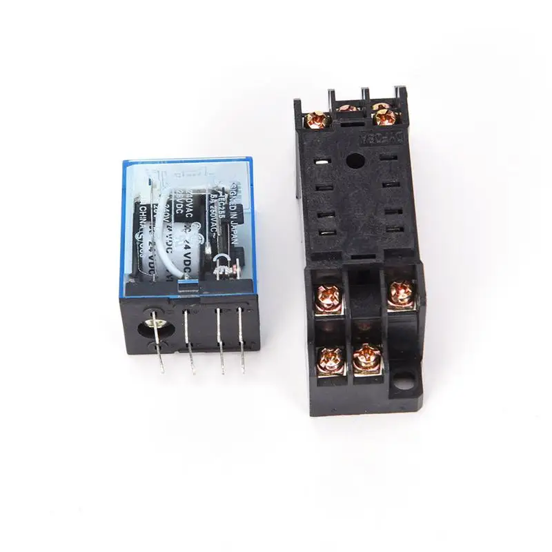 

MY4NJ HH54P Intermediate Relay AC220V DC24V 12V Small Relay With Base