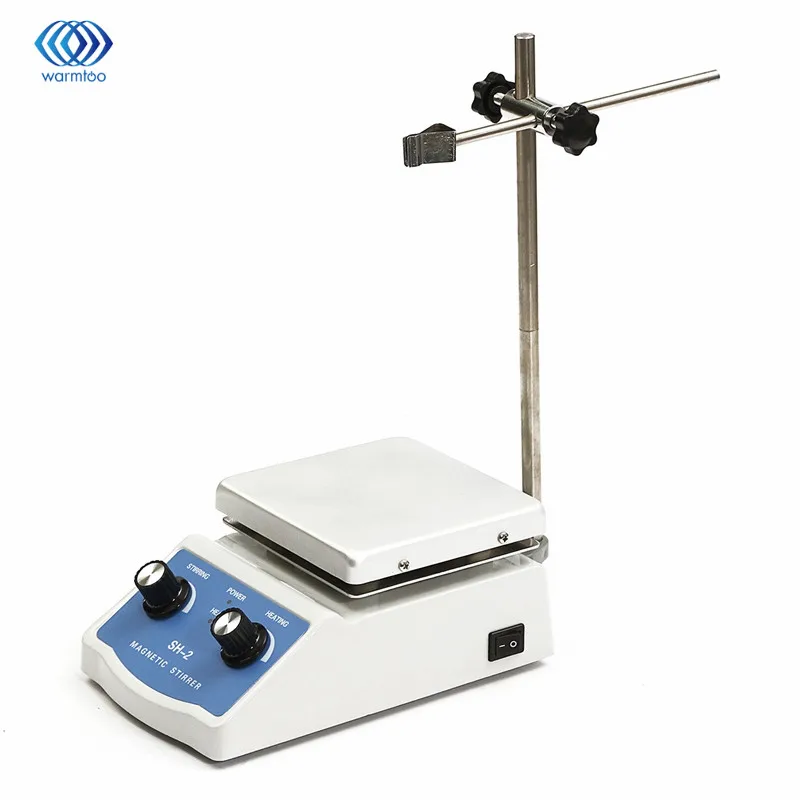 

220V SH-2/50Hz Magnetic Blender Hot Plate Stirrer Dual Control Machine Stir +1 inch Stir Bar C3