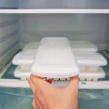 Белый Мульти сетки плесень льда Куб делая коробку с крышкой для лета холодильник