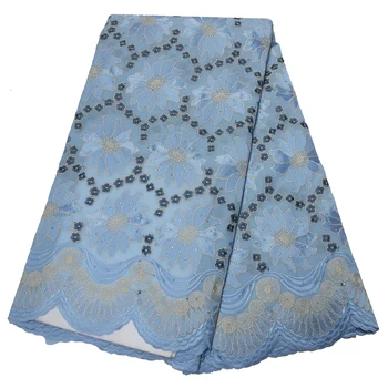 

African Swiss voile lace fabric 2019 high quality french cotton dry Korean lace best selling Nigerian lace fabrics for man women